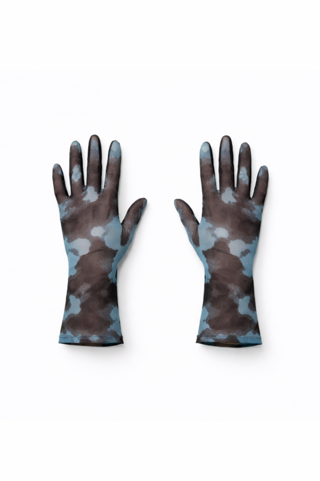Blue Camo Short Gloves