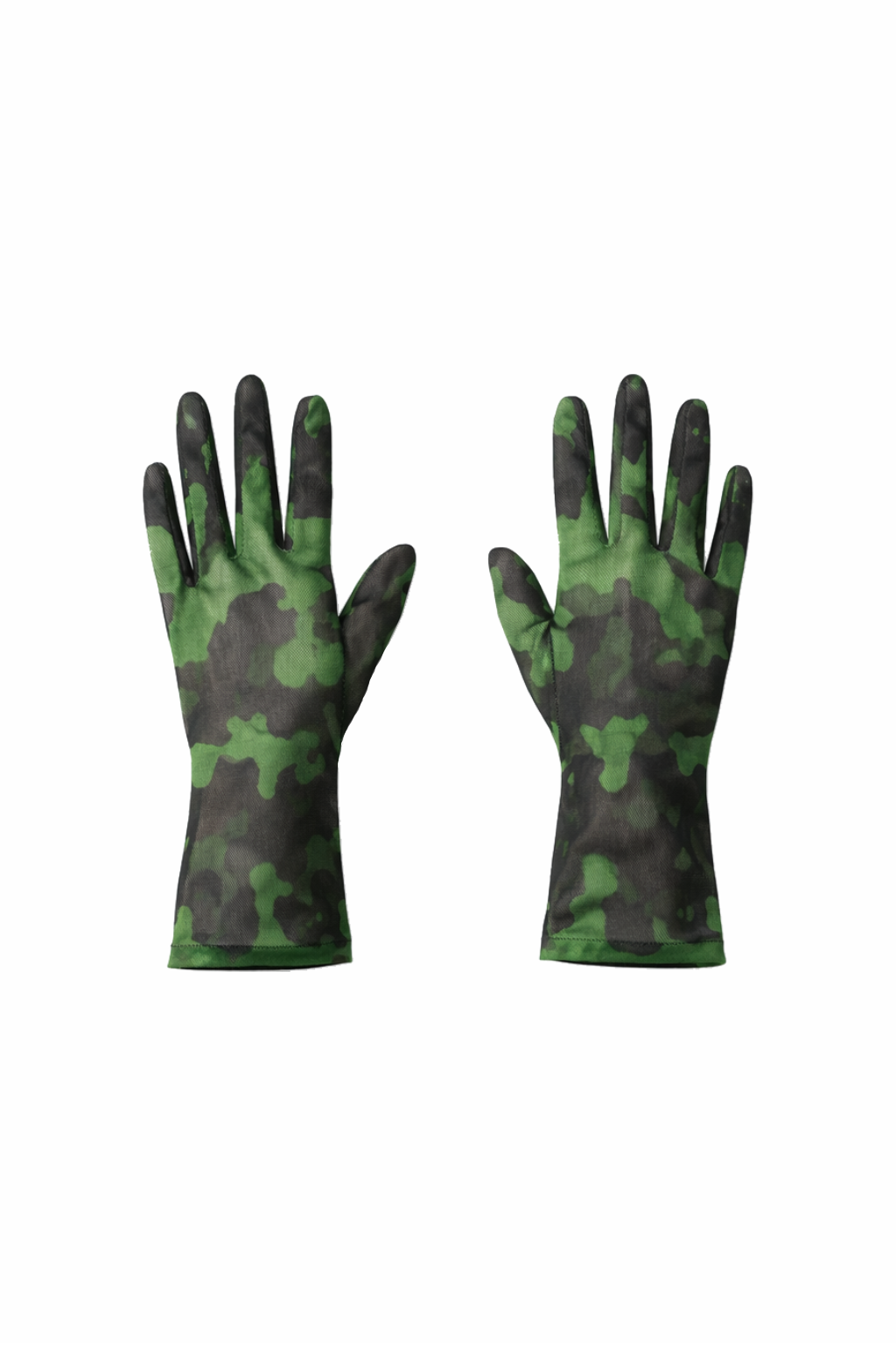 Green Camo Short Gloves