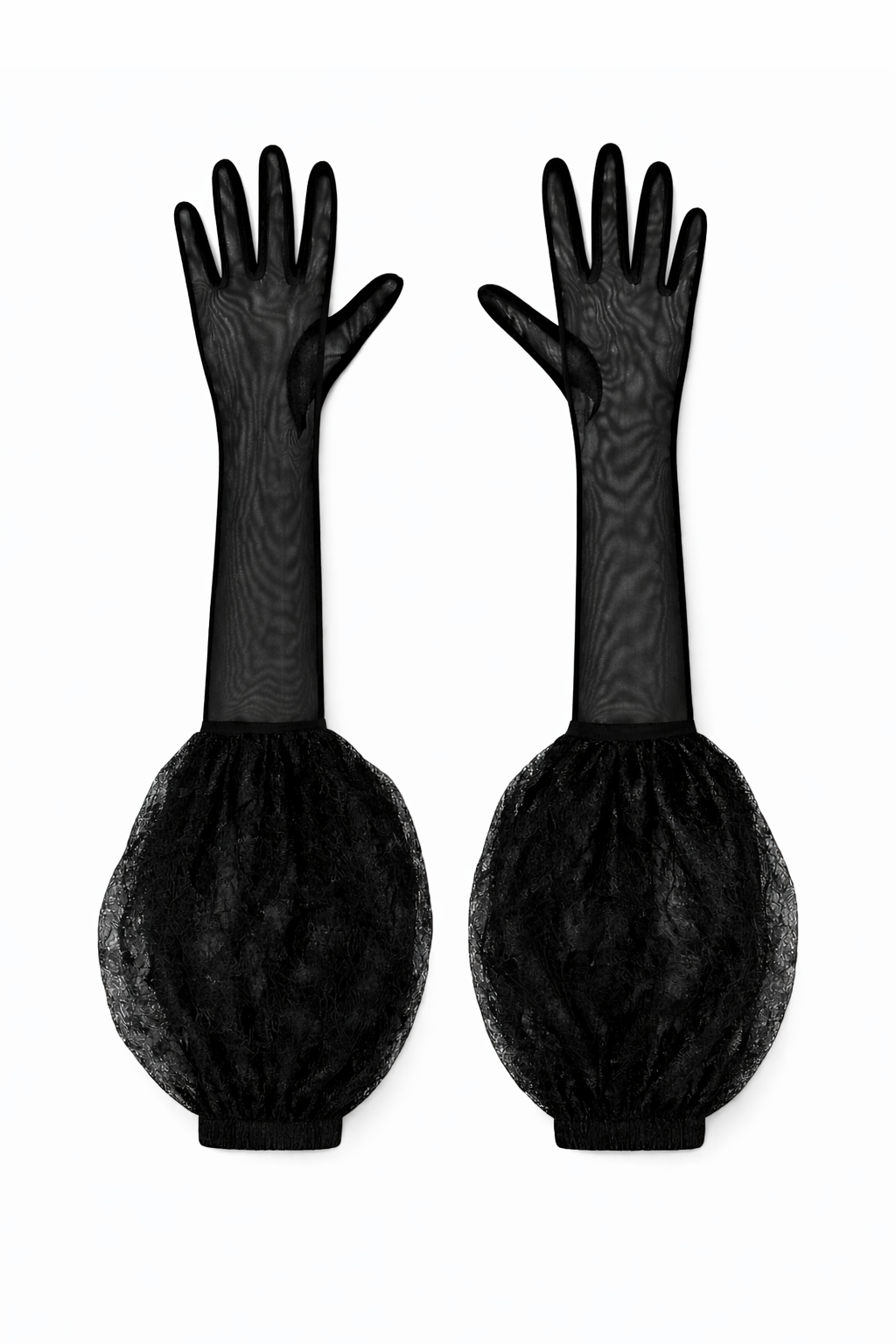 Puff Mid Black Gloves